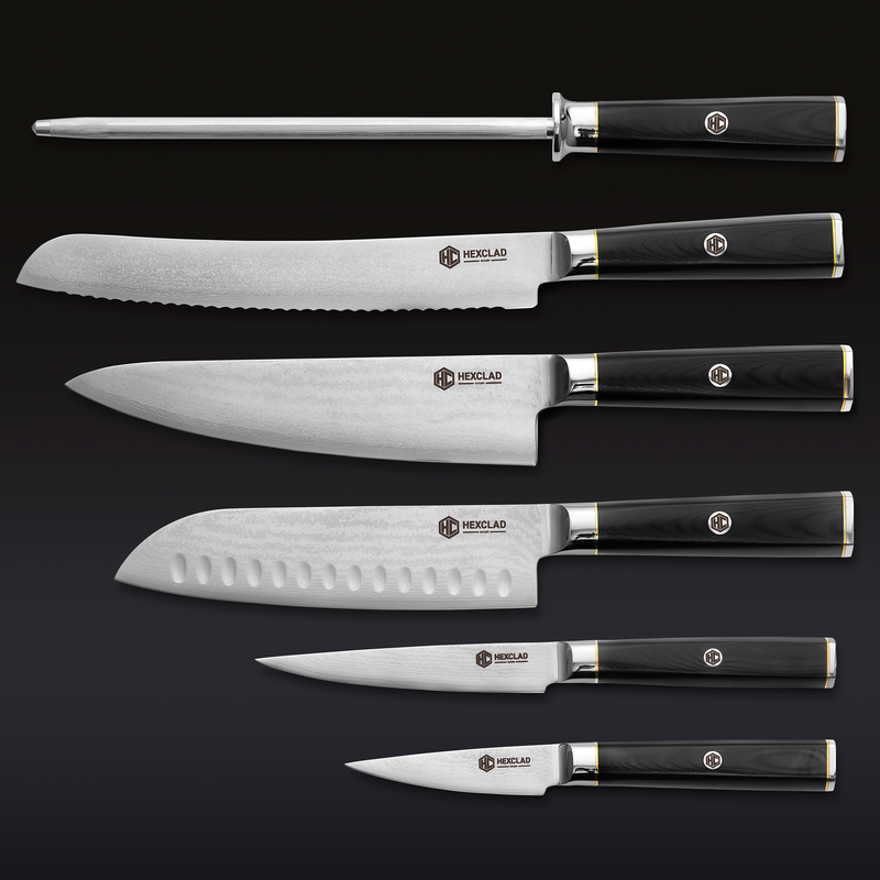 Master Series Damascus Steel Knife Set, 6-pc I0